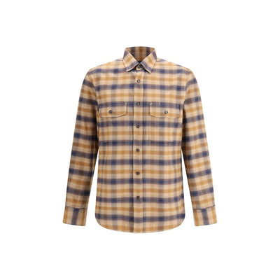 Brioni Multicolor Cotton Pattern Shirt