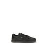 Prada Black Calf Leather Bos Taurus Sneakers
