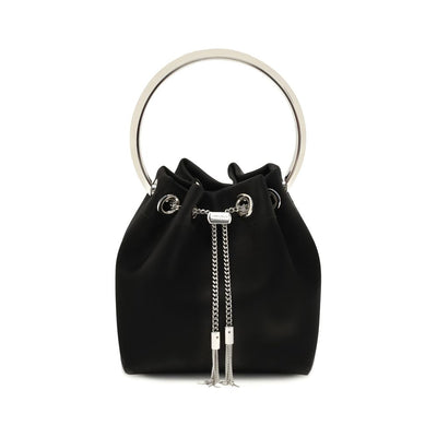 Jimmy Choo Black Silk Backet Bag