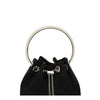 Jimmy Choo Black Silk Backet Bag