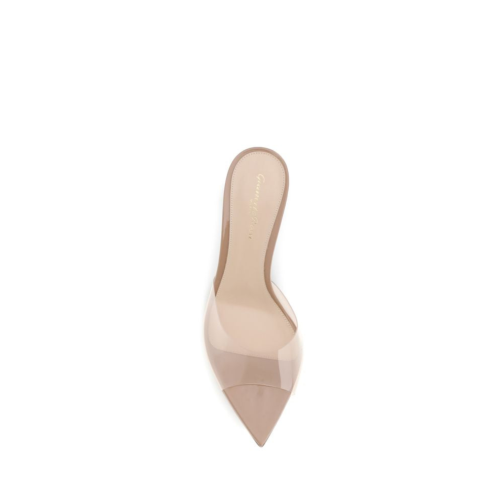 Gianvito Rossi Beige Polyurethan-Stiletto-Sandalen