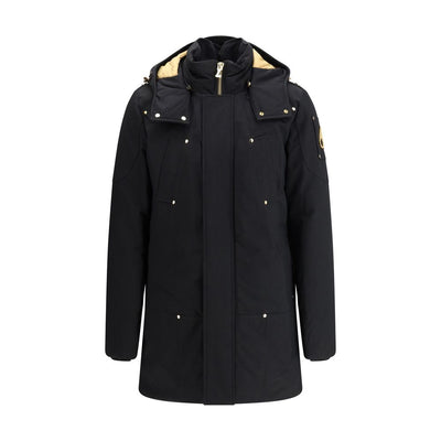 Moose Knuckles Parka aus schwarzer Baumwolle