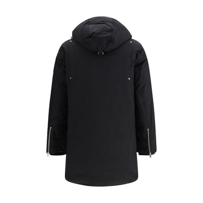 Moose Knuckles Parka aus schwarzer Baumwolle