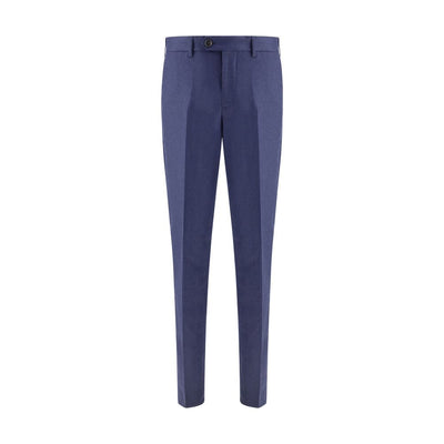 Brunello Cucinelli Blue Fleece Wool Pants