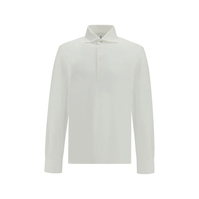 Brunello Cucinelli White Cotton Dress Shirt