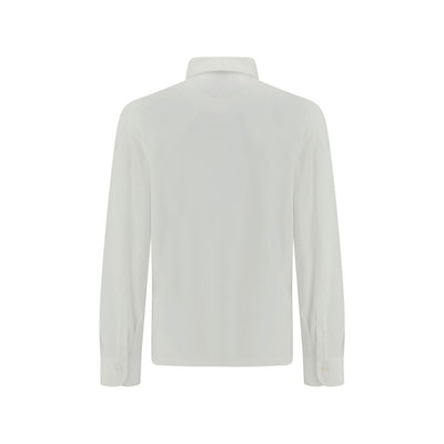 Brunello Cucinelli White Cotton Dress Shirt