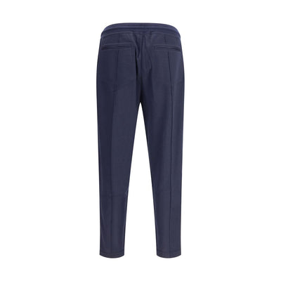 Brunello Cucinelli Blue Cashmere Athletic Pants