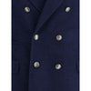 Brunello Cucinelli Blue Wool Coat