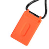 Dolce & Gabbana Holder Neon Orange Rubber DG Embossed Adjustable Badge