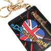 Dolce & Gabbana Black Leather #DGLovesLondon Cardholder Coin Case Keyring