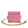 Dolce & Gabbana Pink DG Logo Plaque Cover Gold Chain Airpods Case