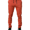 Domenico Tagliente Orange Skinny Fit Herren Chinohose