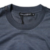 Dolce & Gabbana Blue Silk Crew Neck Short Sleeves Men T-shirt