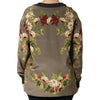 Dolce & Gabbana Enchanted Sicily Silk Crewneck Blouse Sweater