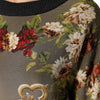 Dolce & Gabbana Enchanted Sicily Silk Crewneck Blouse Sweater