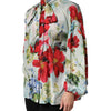 Dolce & Gabbana Multicolor Floral Long Sleeves Blouse Top