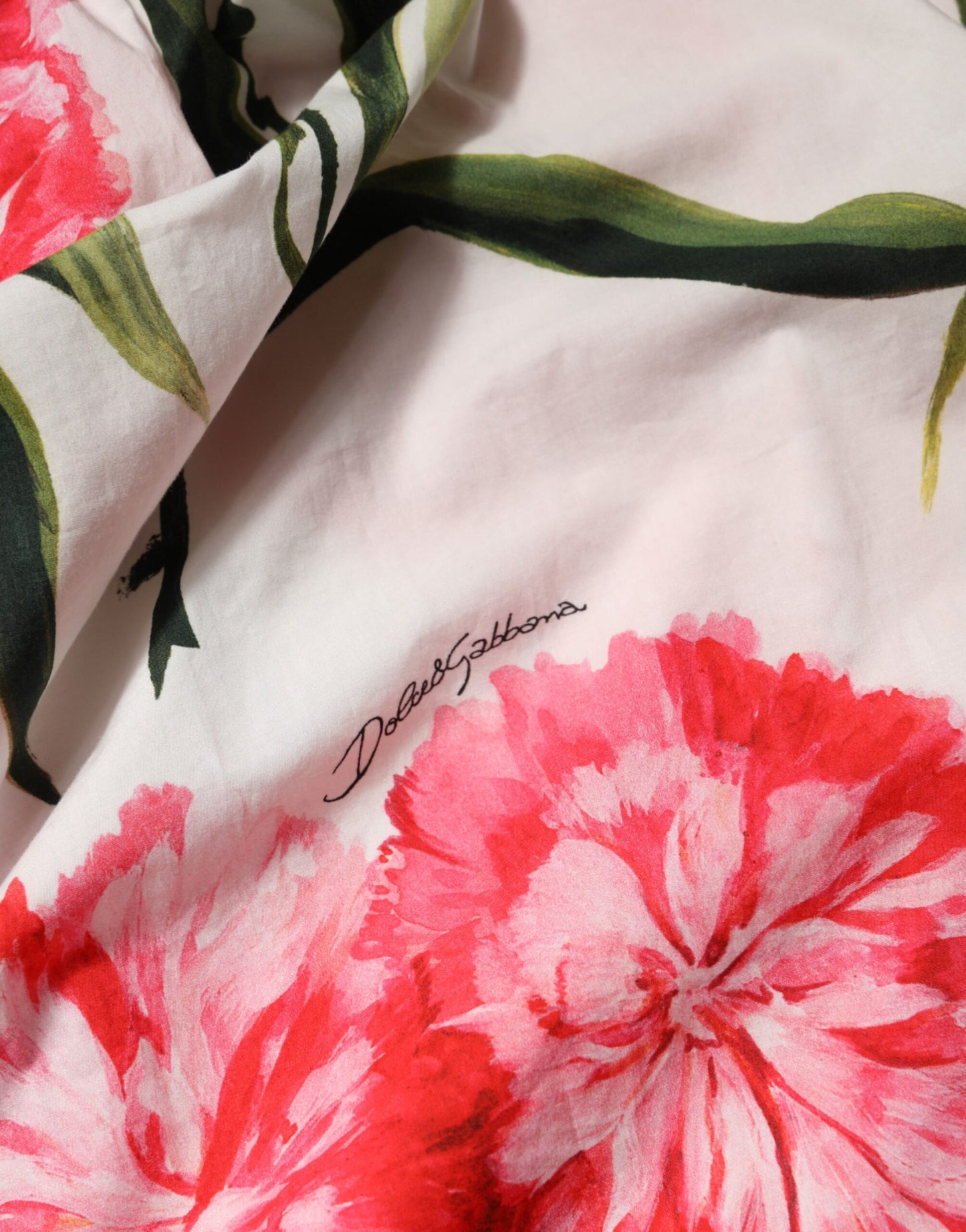 Dolce &amp; Gabbana Bluse mit mehrfarbigem Blumenmuster und schulterfreiem Oberteil