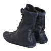 Dolce & Gabbana Dark Blue Deer Leather Mid Calf Boots Shoes