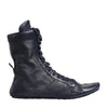 Dolce & Gabbana Dark Blue Deer Leather Mid Calf Boots Shoes