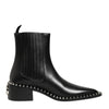 Dolce & Gabbana Black Studded Chelsea Short Ankle Boots Shoes