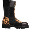 Dolce & Gabbana Multicolor Leopard Mid Calf Boots Shoes