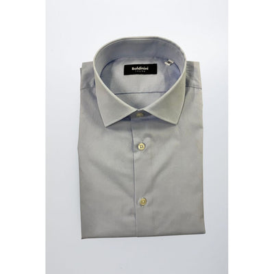 Baldinini Trend Light Blue Cotton Men Shirt