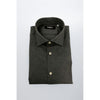 Baldinini Trend Gray Cotton Men Shirt