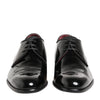 Dolce & Gabbana Black Calfskin Leather Derby Men Dress Shoes