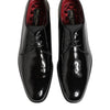 Dolce & Gabbana Black Calfskin Leather Derby Men Dress Shoes