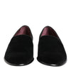 Dolce &amp; Gabbana Schwarze Slipper aus Wildleder