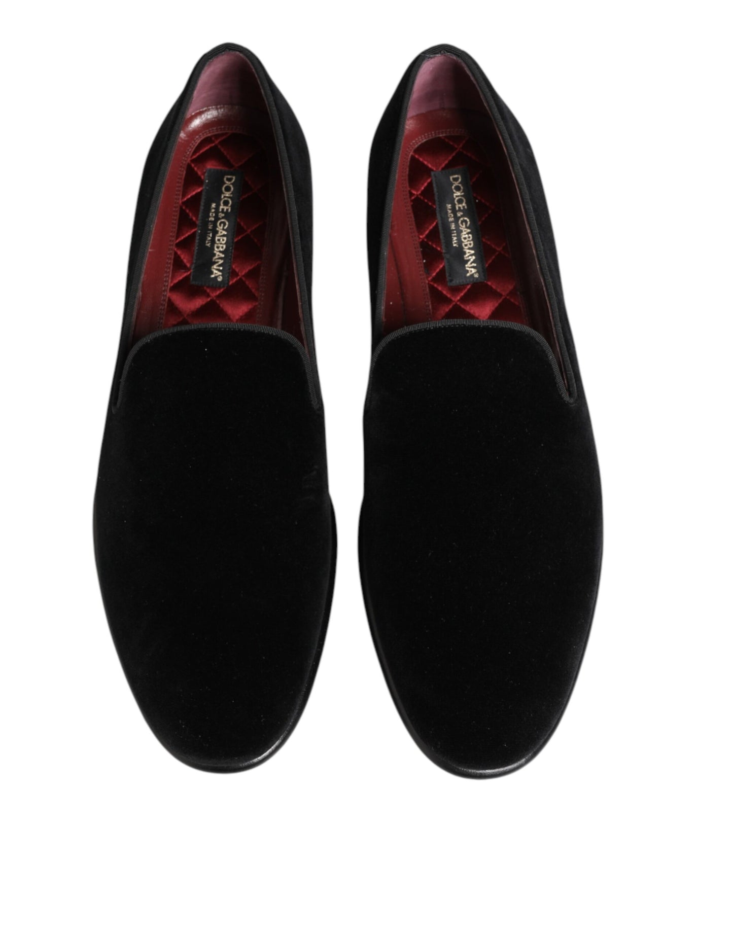 Dolce &amp; Gabbana Schwarze Slipper aus Wildleder
