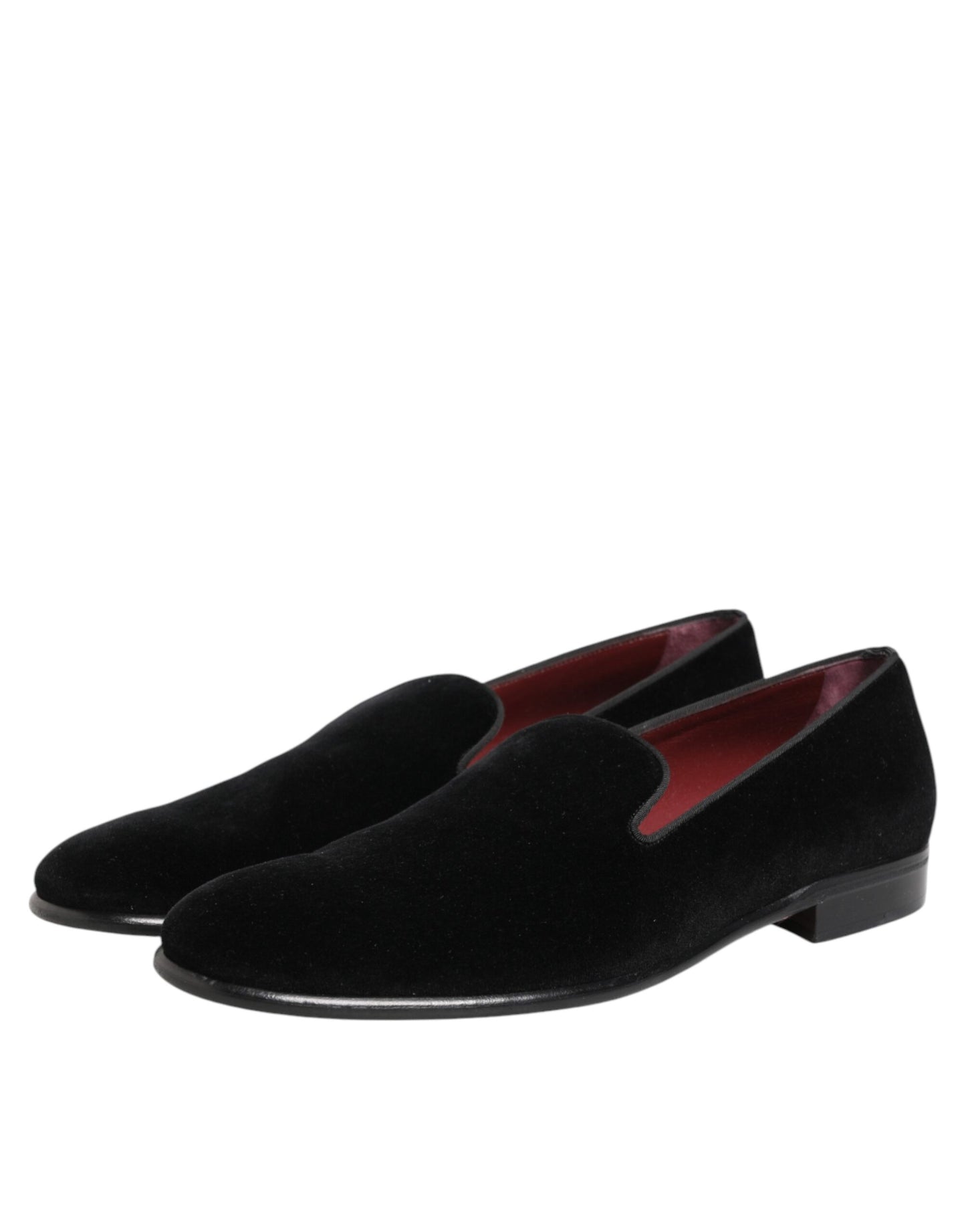 Dolce &amp; Gabbana Schwarze Slipper aus Wildleder