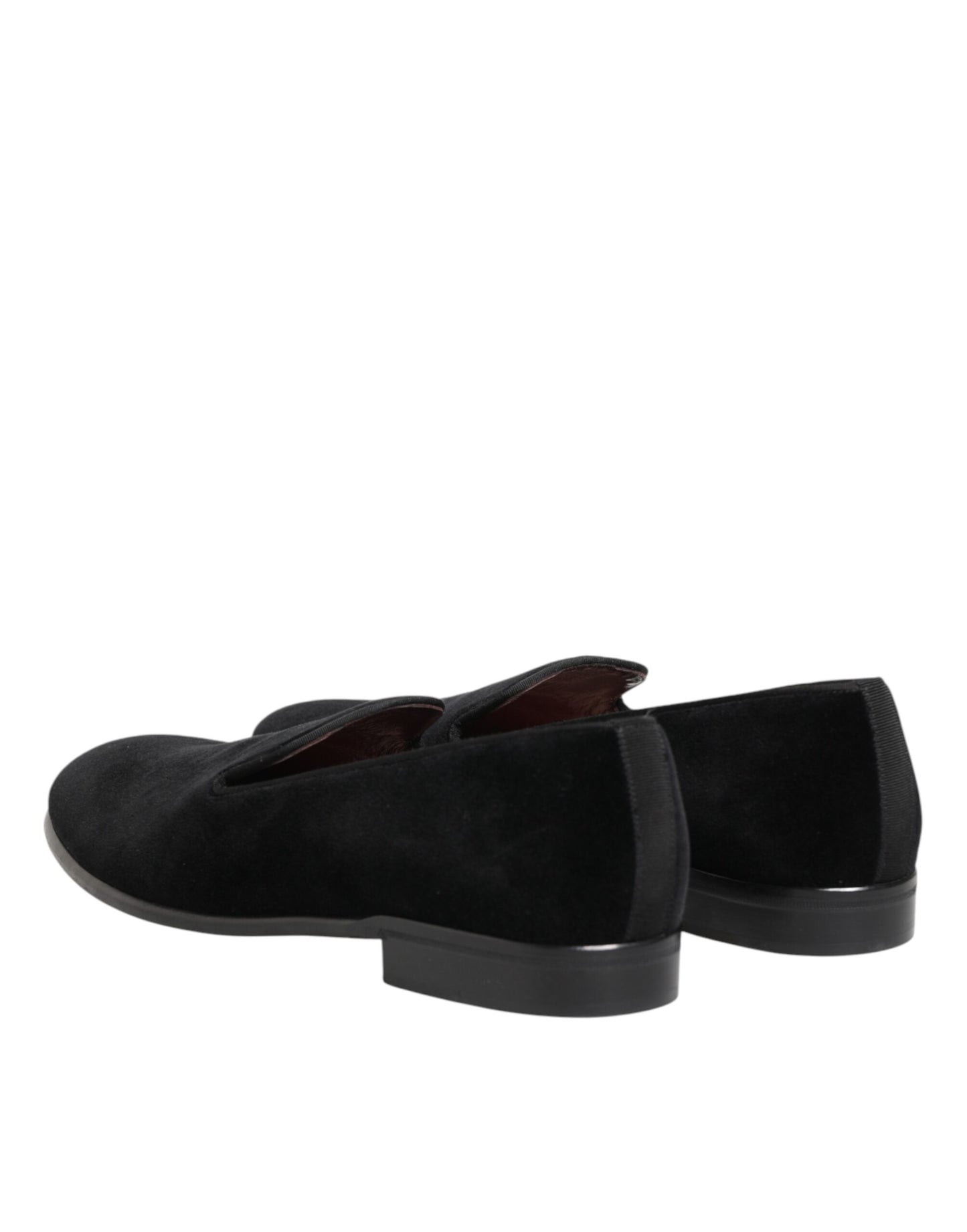 Dolce &amp; Gabbana Schwarze Slipper aus Wildleder
