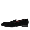 Dolce &amp; Gabbana Schwarze Slipper aus Wildleder