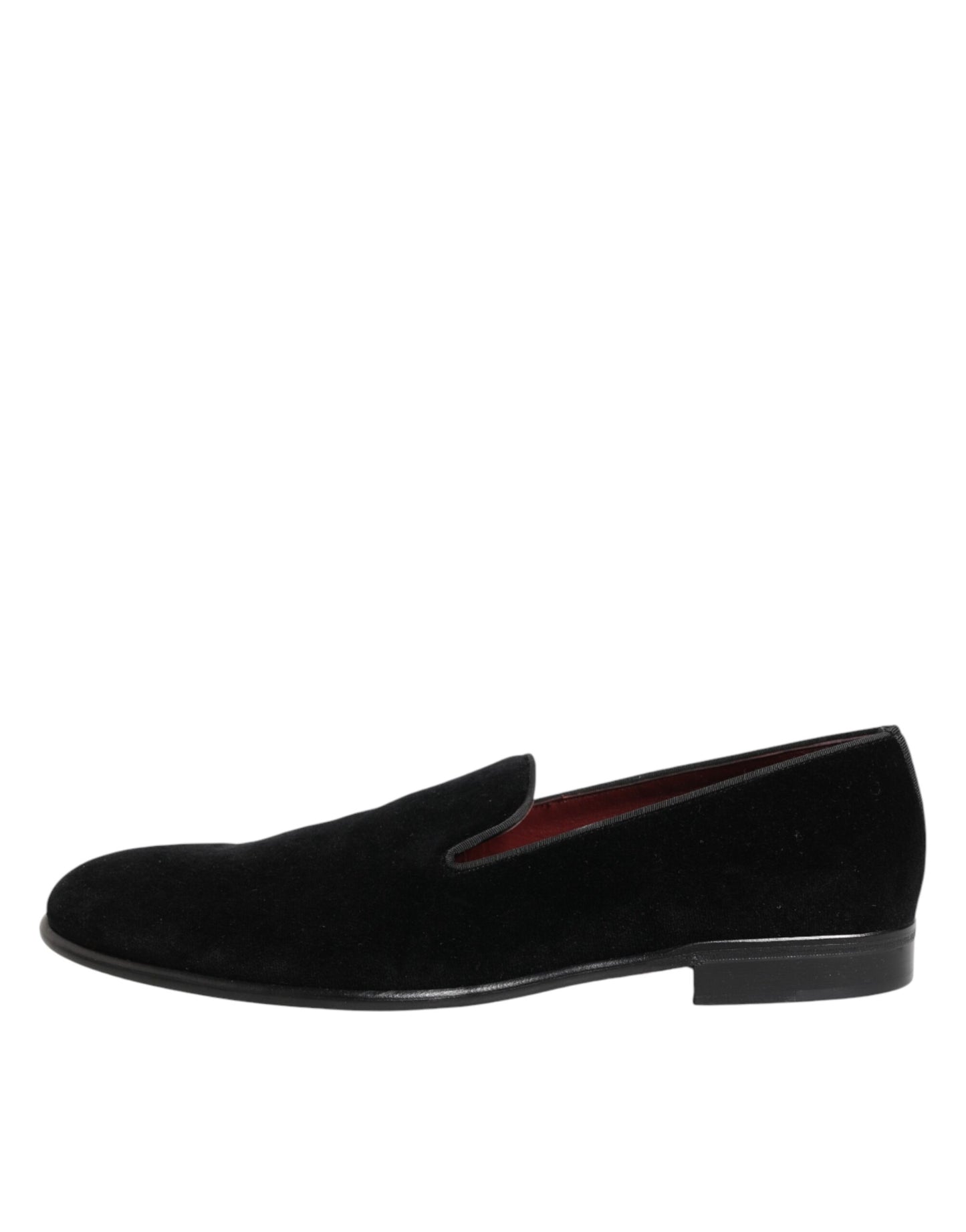 Dolce &amp; Gabbana Schwarze Slipper aus Wildleder