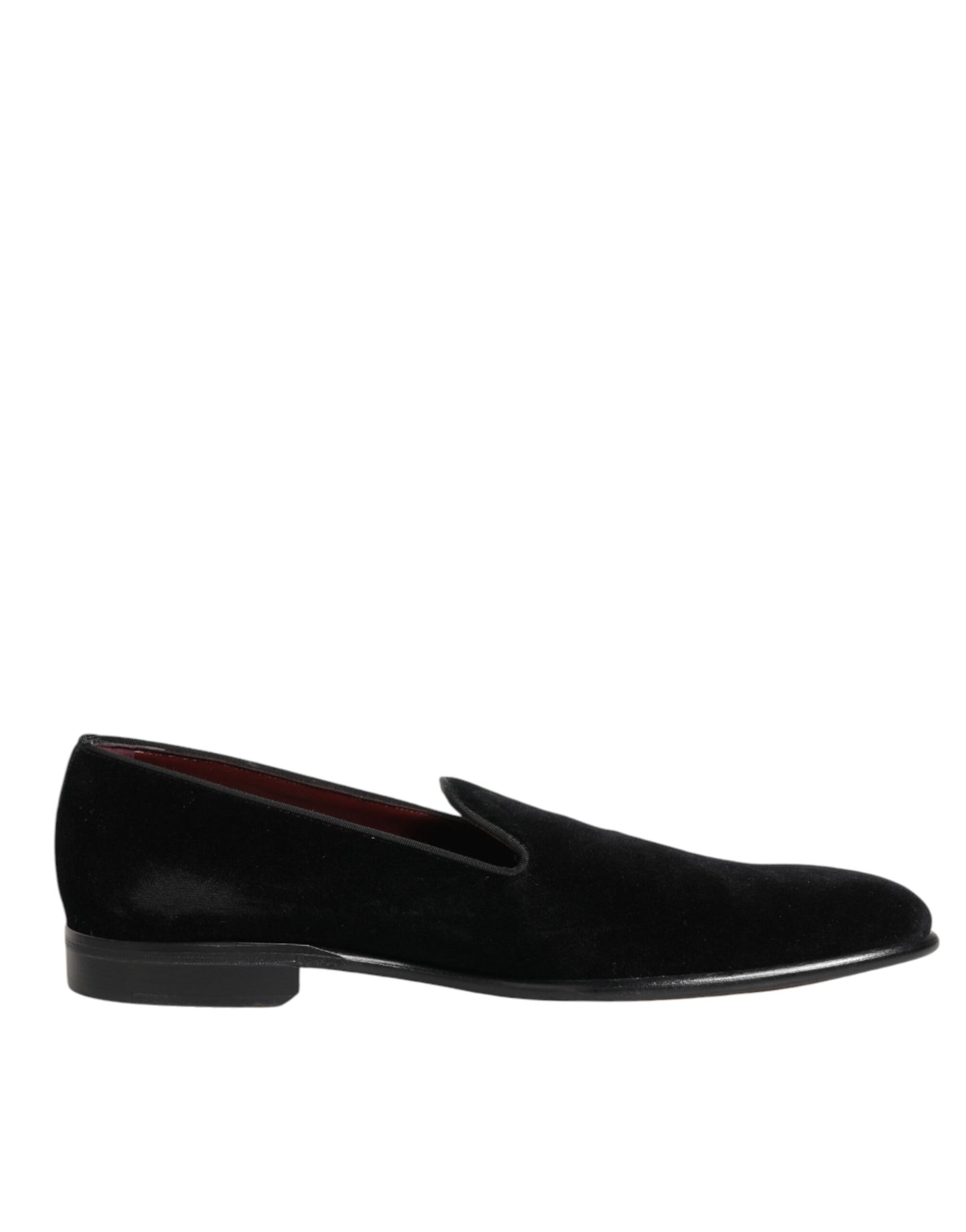 Dolce &amp; Gabbana Schwarze Slipper aus Wildleder