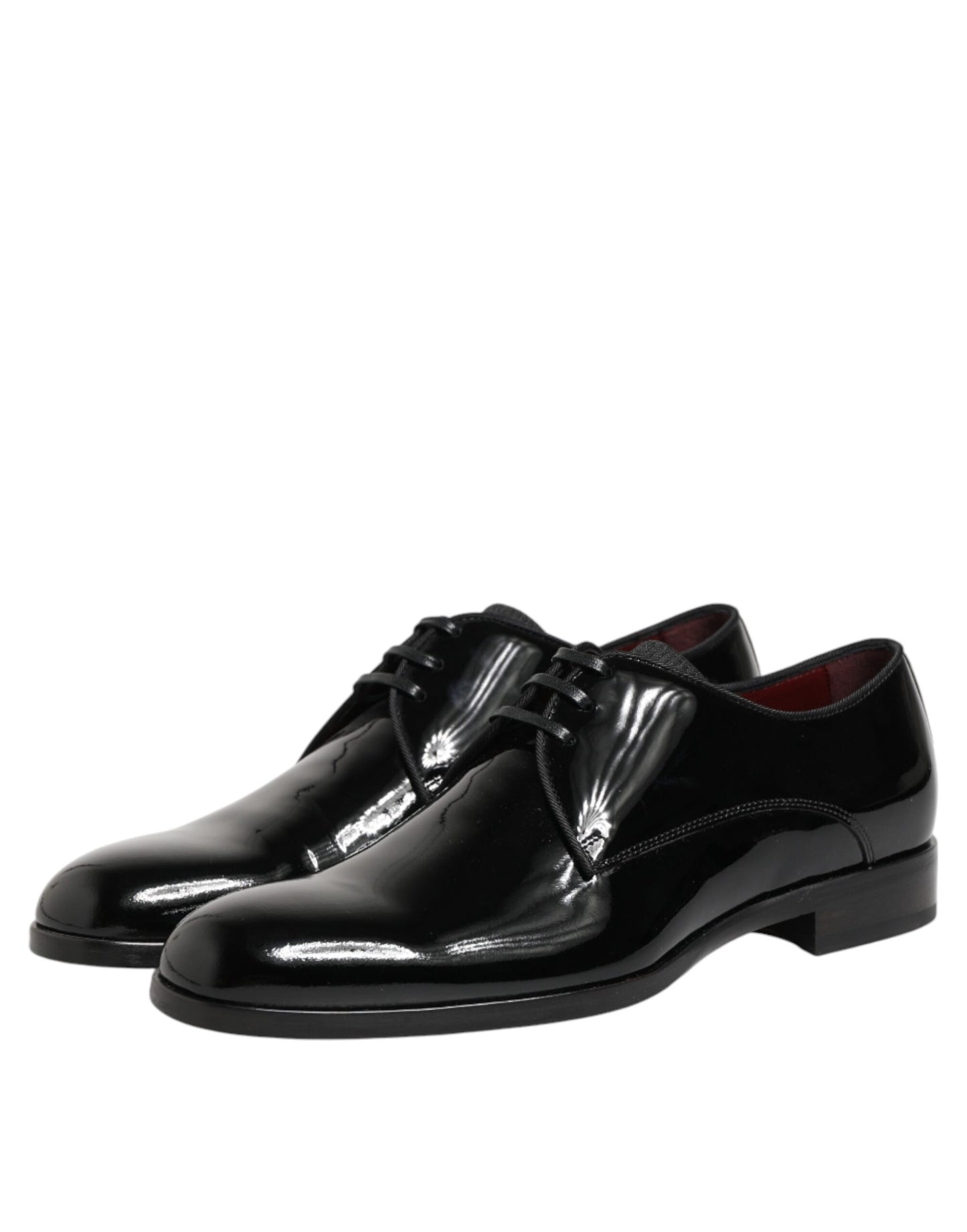 Dolce &amp; Gabbana Derby-Schuhe aus schwarzem Kalbsleder