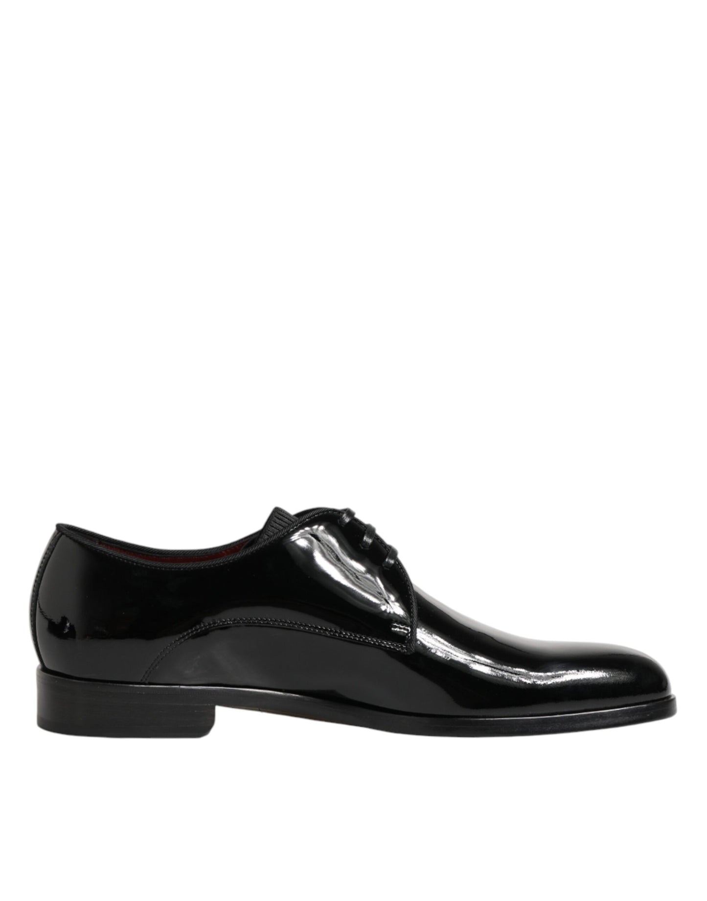 Dolce &amp; Gabbana Derby-Schuhe aus schwarzem Kalbsleder
