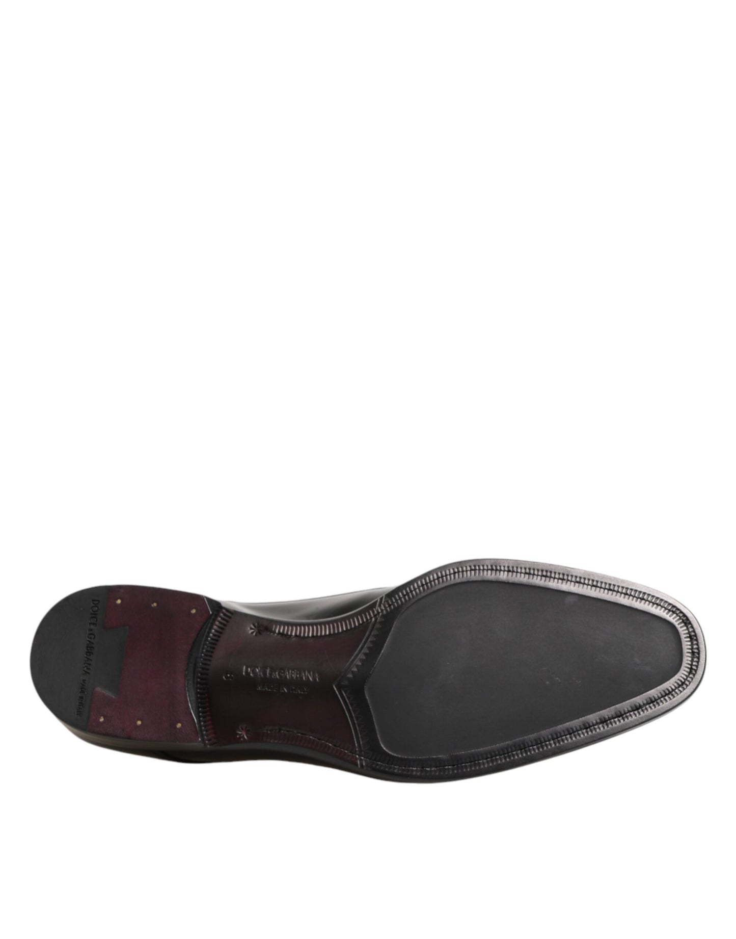 Dolce &amp; Gabbana Derby-Schuhe aus schwarzem Kalbsleder