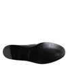 Dolce & Gabbana Black Leather Slip On Dress Men Loafers Shoes