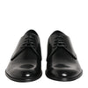 Dolce & Gabbana Black Calfskin Leather Derby Dress Shoes