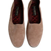 Dolce & Gabbana Beige Leather Suede Slip On Loafers Dress Shoes
