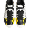 Dolce & Gabbana Multicolor Leather Graffiti Low Top Sneakers Shoes