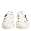 Dolce & Gabbana White Heart Embellished Sneakers Shoes
