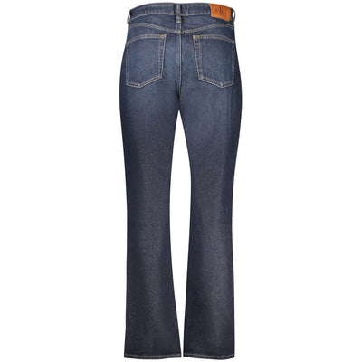Calvin Klein Blue Cotton Women's High-Rise Jeans