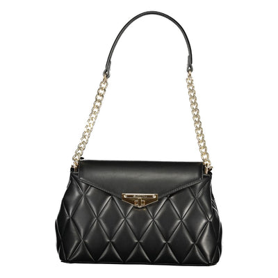 Mario Valentino Nero Polyurethane Women Shoulder Bag