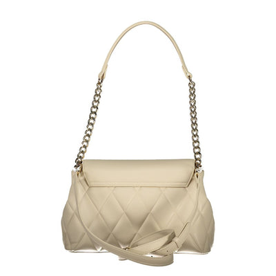 Mario Valentino Beige Polyurethane Women Shoulder Bag