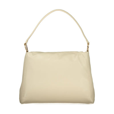 Mario Valentino Beige Polyurethane Women Shoulder Bag