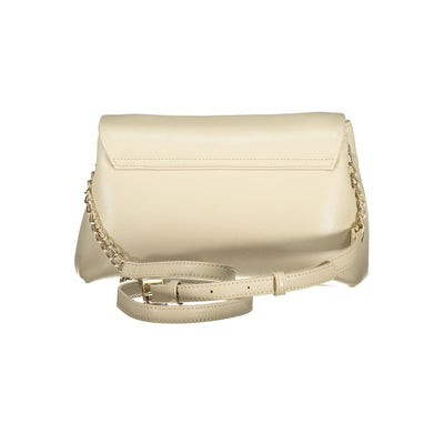 Mario Valentino Beige Polyurethane Women Shoulder Bag
