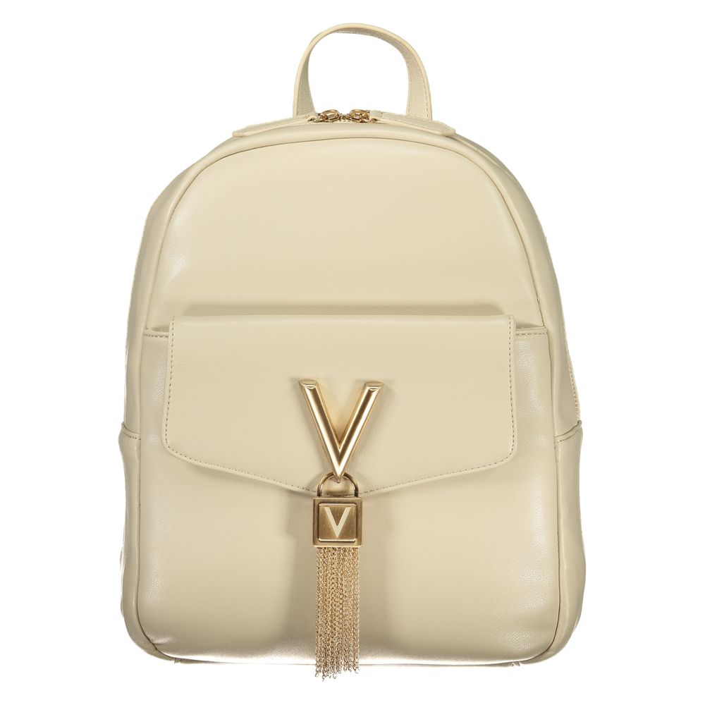 Mario Valentino Beige Polyurethane Women Backpack